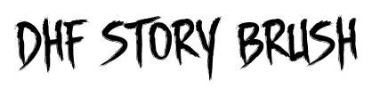 DHF Story Brush font